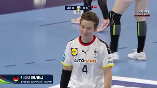 Women's European Handball Ch. Slovenia-Macedonia 2022. MR 1st M GII. Netherlans vs. Germany